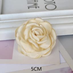 10PCS/Lot Handmade Rose Fabric Artificial Flowers For Hats Dress Decoration Hair Accessories