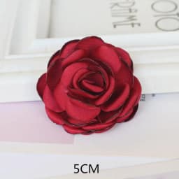 10PCS/Lot Handmade Rose Fabric Artificial Flowers For Hats Dress Decoration Hair Accessories