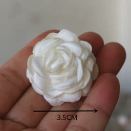 10PCS/Lot Handmade Rose Fabric Artificial Flowers For Hats Dress Decoration Hair Accessories