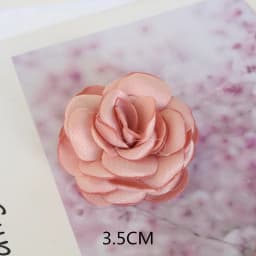 10PCS/Lot Handmade Rose Fabric Artificial Flowers For Hats Dress Decoration Hair Accessories