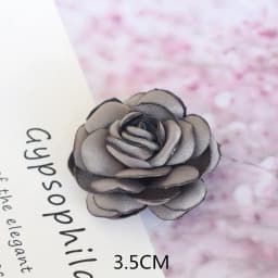 10PCS/Lot Handmade Rose Fabric Artificial Flowers For Hats Dress Decoration Hair Accessories
