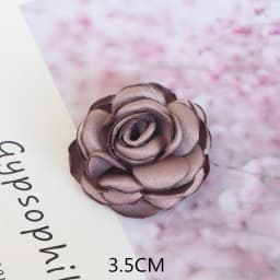 10PCS/Lot Handmade Rose Fabric Artificial Flowers For Hats Dress Decoration Hair Accessories
