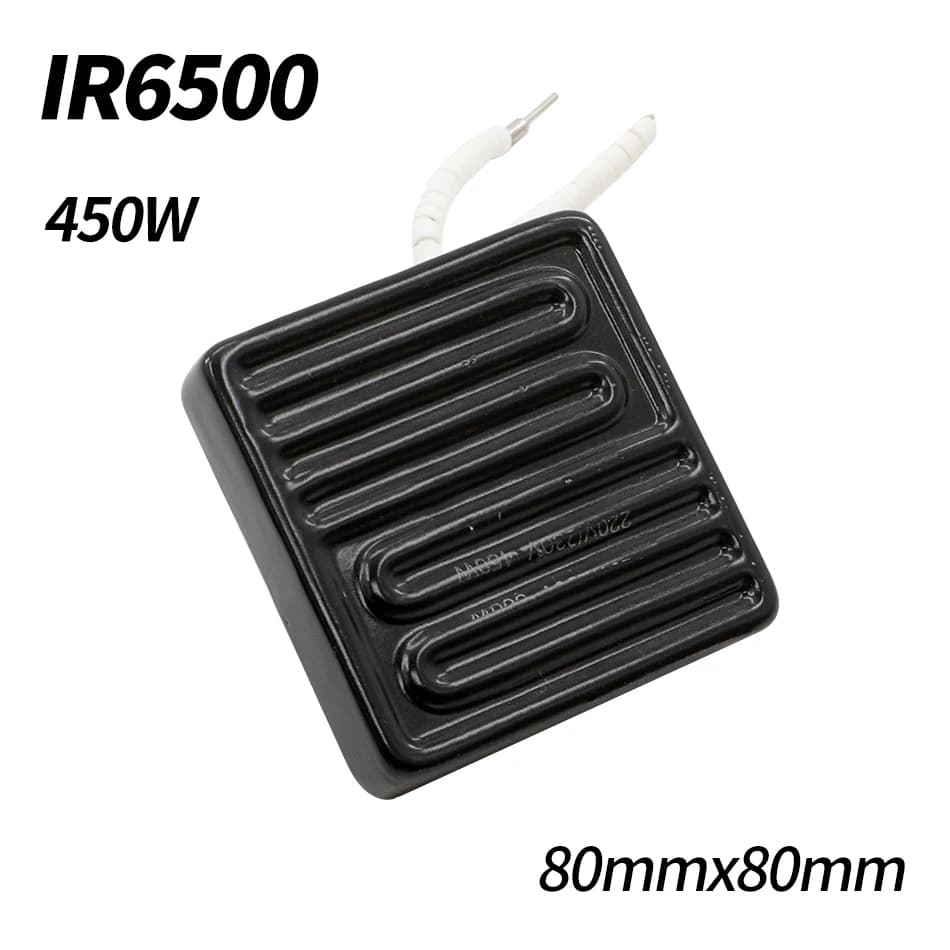 80*80mm 450W Infrared Top Ceramic Heater Heating Plate For BGA Station IR6000 IR6500 IR-PRO-SC