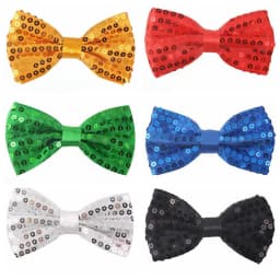 Sequins Bowtie Stage Performance Tie For Men Woman Fashion Team Dance Bowknot Paillette Colorful Party Shiny Sequins Bow Tie