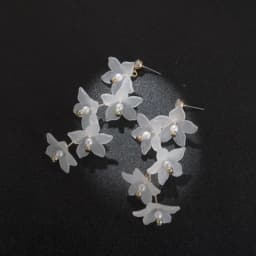 Korean Temperament Flower Elegant And Fresh Long Zircon Earrings Flowers Stud Earrings For Women Vintage Earrings Fine Jewelry