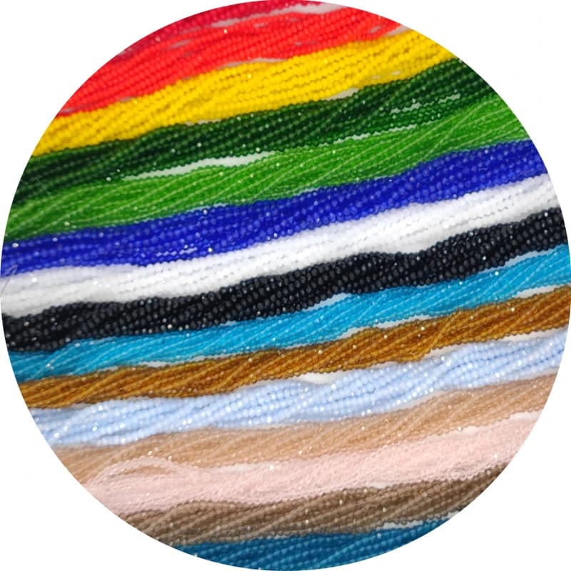 43 Colors 1mm Crystal Loose Spacer Beads Bulk Gasket Glass Beads for Jewelry Making DIY Accessories New Arrivals