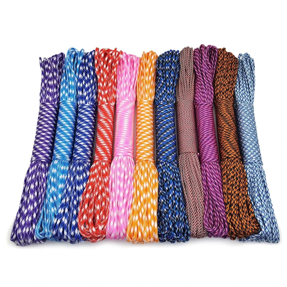 4 Size Dia.4mm 7 Stand Cores Paracord for Survival Parachute Cord Lanyard Camping Climbing Camping Rope Hiking Clothesline