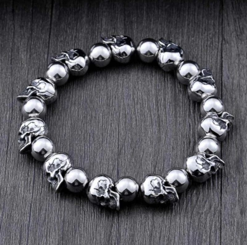Men High Quality Skull Bracelet Men's Punk Large Adjustable Skeleton Bracelet Men Jewelry Gifts