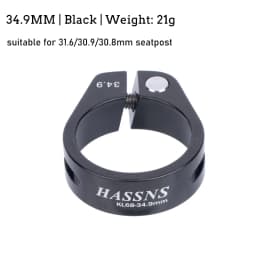 HASSNS Bicycle Seatpost Clamp Saddle Blocking Bike Seat Clip 31.8/34.9MM Post Collar Closure for Dropper 27.2/28.6/31.6MM MTB