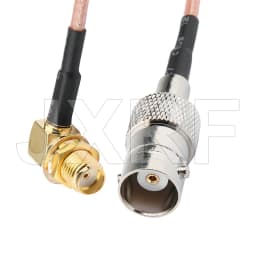 SMA Male to BNC Male RF Coaxial Cable Pigtail SMA Male 90-Degree to BNC Male Right Angle Using RG316 Jumper RFCoaxial Cable