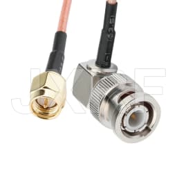 SMA Male to BNC Male RF Coaxial Cable Pigtail SMA Male 90-Degree to BNC Male Right Angle Using RG316 Jumper RFCoaxial Cable