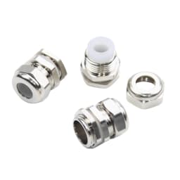 1PC Silicone Sealing Brass Cable Gland Use For Lamp M8 Metal Joint M12 Nickle Plated High Temperature Resistance Brass Gland PG7