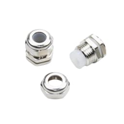 1PC Silicone Sealing Brass Cable Gland Use For Lamp M8 Metal Joint M12 Nickle Plated High Temperature Resistance Brass Gland PG7