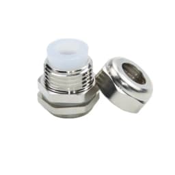 1PC Silicone Sealing Brass Cable Gland Use For Lamp M8 Metal Joint M12 Nickle Plated High Temperature Resistance Brass Gland PG7