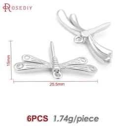18K Gold Color Brass Dragonfly Charms Pendants High Quality Diy Jewelry Making Supplies Necklace Earrings Accessories for Women