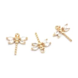 18K Gold Color Brass Dragonfly Charms Pendants High Quality Diy Jewelry Making Supplies Necklace Earrings Accessories for Women