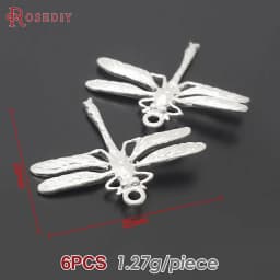 18K Gold Color Brass Dragonfly Charms Pendants High Quality Diy Jewelry Making Supplies Necklace Earrings Accessories for Women