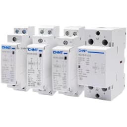 Original CHINT NCH8-20A 25A 40A 63A Modular AC household Mini Contactor 220V 230V 400V 1NO 1NC 2NO 2NC 4NO NCH8 Cable Sleeves