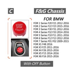 Car Engine START STOP Ignition Switch Button Replace Cover + Tools for BMW F20 F21 F22 F23 F30 F31 F32 F33 F10 F11 F12 F13 F01