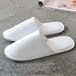 White Cotton Slippers Men Women Hotel Disposable Slides Home Travel Sandals Hospitality Footwear One Size on Sale