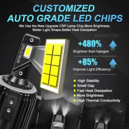 2x H7 Led Headlight Low Beam Lights CSP Chips High Power 10000LM 6000K Canbus For Volkswagen Golf 6 MK6 Golf 7 MK7 Touran 12V
