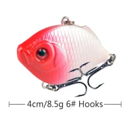 1Pcs 4cm/8.5g Plastic VIB Vibration Artificial Fishing Lures Jigs Trout Winter Fishing Hard Bait Bass Pike Trolling Pesca Tackle