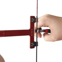 Archery Bow Square T Ruler Stainless Steel Material Hunting Measurement Tool Bow and Arrow Shooting Bowstring Positioning Scale