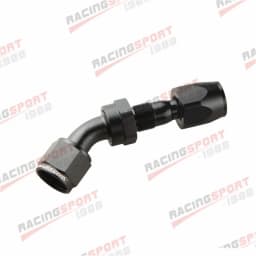 AN4 AN6 AN8 AN10 AN12 AN16 AN20 Straight 0°/45°/90° Degree Swivel Oil Fuel Line Hose End Fitting Adaptor Black