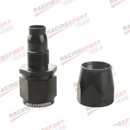 AN4 AN6 AN8 AN10 AN12 AN16 AN20 Straight 0°/45°/90° Degree Swivel Oil Fuel Line Hose End Fitting Adaptor Black