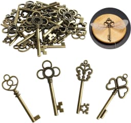 30pcs Vintage Skeleton Keys Potter Flying Keys Charms Gifts DIY Wedding Decorations Home Birthday Party Favor