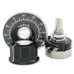 1 set(3PCS) RV24YN20S with knob / scale 5K 10K 100K 500K 200K 100 ohm Potentiometer RV24YN