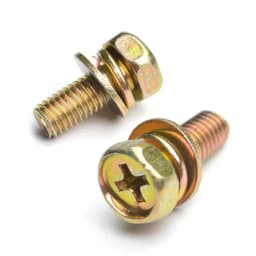 Pack of 2 sets Universal Motorcycle Scooter ATV Dirt Bike Battery Terminal Nut and Bolt Screws M5x10mm M6x12mm 4Ah 5Ah
