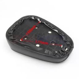 Motorcycle Seat Passenger Sissy Bar Backrest Cushion Pad For Harley Honda Suzuki Kawasaki Electric Scooter Black Leather Seats