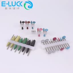 RA0309 Dental Composite Polish Kit Silicone Grinding Heads Teeth Polisher Acrylic Polishing Burs Kit For Low-Speed Handpiece