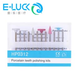 RA0309 Dental Composite Polish Kit Silicone Grinding Heads Teeth Polisher Acrylic Polishing Burs Kit For Low-Speed Handpiece