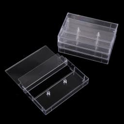 10Pcs Transparent Dustproof Cassette Box Recording Blank Cassette Case Audio Storage Box Home Storage
