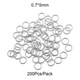 50-200pcs/Lot 3-10mm Stainless Steel Gold Open Jump Rings Split Rings Connector for Jewelry Making Accessories Findings Supplies