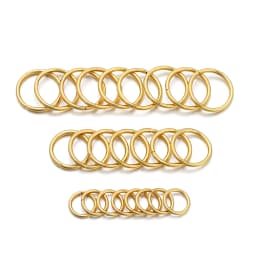 50-200pcs/Lot 3-10mm Stainless Steel Gold Open Jump Rings Split Rings Connector for Jewelry Making Accessories Findings Supplies