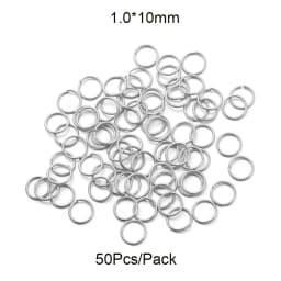 50-200pcs/Lot 3-10mm Stainless Steel Gold Open Jump Rings Split Rings Connector for Jewelry Making Accessories Findings Supplies