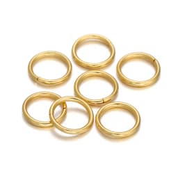 50-200pcs/Lot 3-10mm Stainless Steel Gold Open Jump Rings Split Rings Connector for Jewelry Making Accessories Findings Supplies