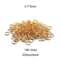 50-200pcs/Lot 3-10mm Stainless Steel Gold Open Jump Rings Split Rings Connector for Jewelry Making Accessories Findings Supplies