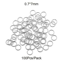50-200pcs/Lot 3-10mm Stainless Steel Gold Open Jump Rings Split Rings Connector for Jewelry Making Accessories Findings Supplies