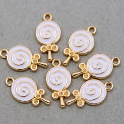 10pcs/lot Enamel Charms Lovely Candy Lollipop Charms Alloy Lolly Pendants Bracelets Accessories DIY Jewelry Making Finding