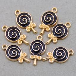 10pcs/lot Enamel Charms Lovely Candy Lollipop Charms Alloy Lolly Pendants Bracelets Accessories DIY Jewelry Making Finding