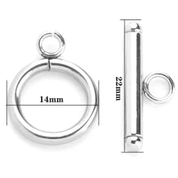 5Pair/Lot Stainless Steel OT Clasp Connector Toggle Clasp For DIY Necklace Bracelet Making Jewelry Findings Accessory Wholesale