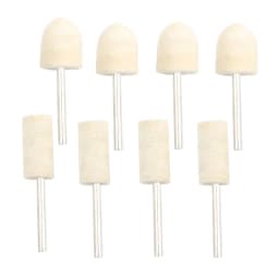 10Pcs/5Pcs Wool Felt Mounted Polishing Buffing Wheel OD 3-10mm Grinding Head for Dremel Drill Rotary Tool 3mm Shank