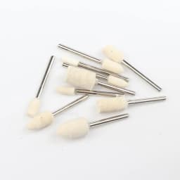 10Pcs/5Pcs Wool Felt Mounted Polishing Buffing Wheel OD 3-10mm Grinding Head for Dremel Drill Rotary Tool 3mm Shank