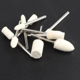 10Pcs/5Pcs Wool Felt Mounted Polishing Buffing Wheel OD 3-10mm Grinding Head for Dremel Drill Rotary Tool 3mm Shank