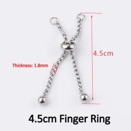 3pcs Stainless Steel Adjustable Slider Chain for Jewelry Making DIY Loops Connector Pendants Bracelets Chain Material Findings
