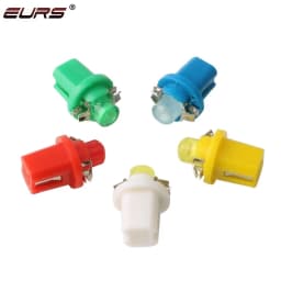10PCS T5 B8.5D 509T B8.3D B8.4D B8.5 Led Lamp Car Gauge Speed Dash Bulb Auto Dashboard Instrument Light Red Green White Yellow